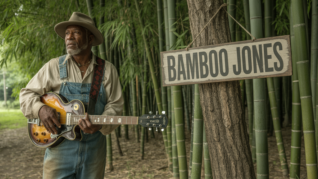 Bamboo Jones with guitar Bamboo Jones with guitar